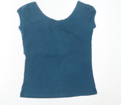 Breastfeed With Confidence Women’s Blue UK 10 Nursing Scoop Neck T-Shirt