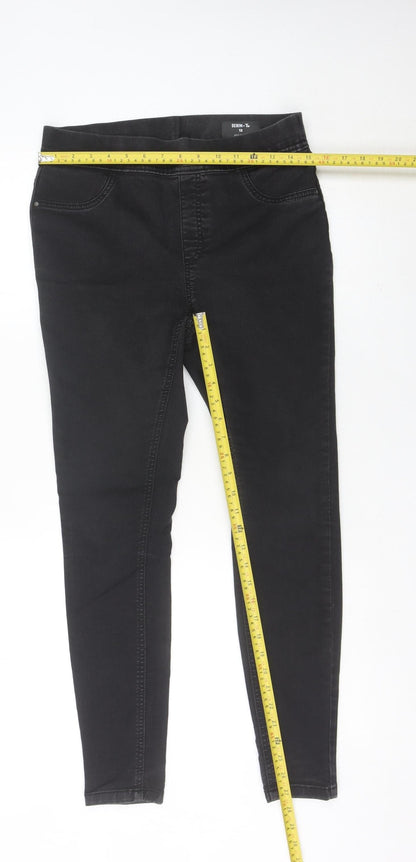 Tu Women Black Size 12 Skinny Stretch Jeans Slim Fit