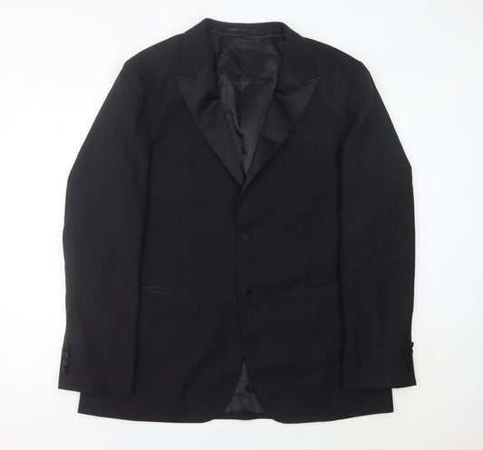 Mens UK Size 44 Marks and Spencer Regular Black Suit Jacket