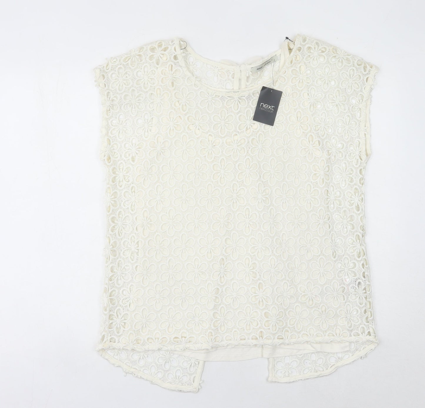 Womens UK Size 12 NEXT Ivory Tunic Blouse