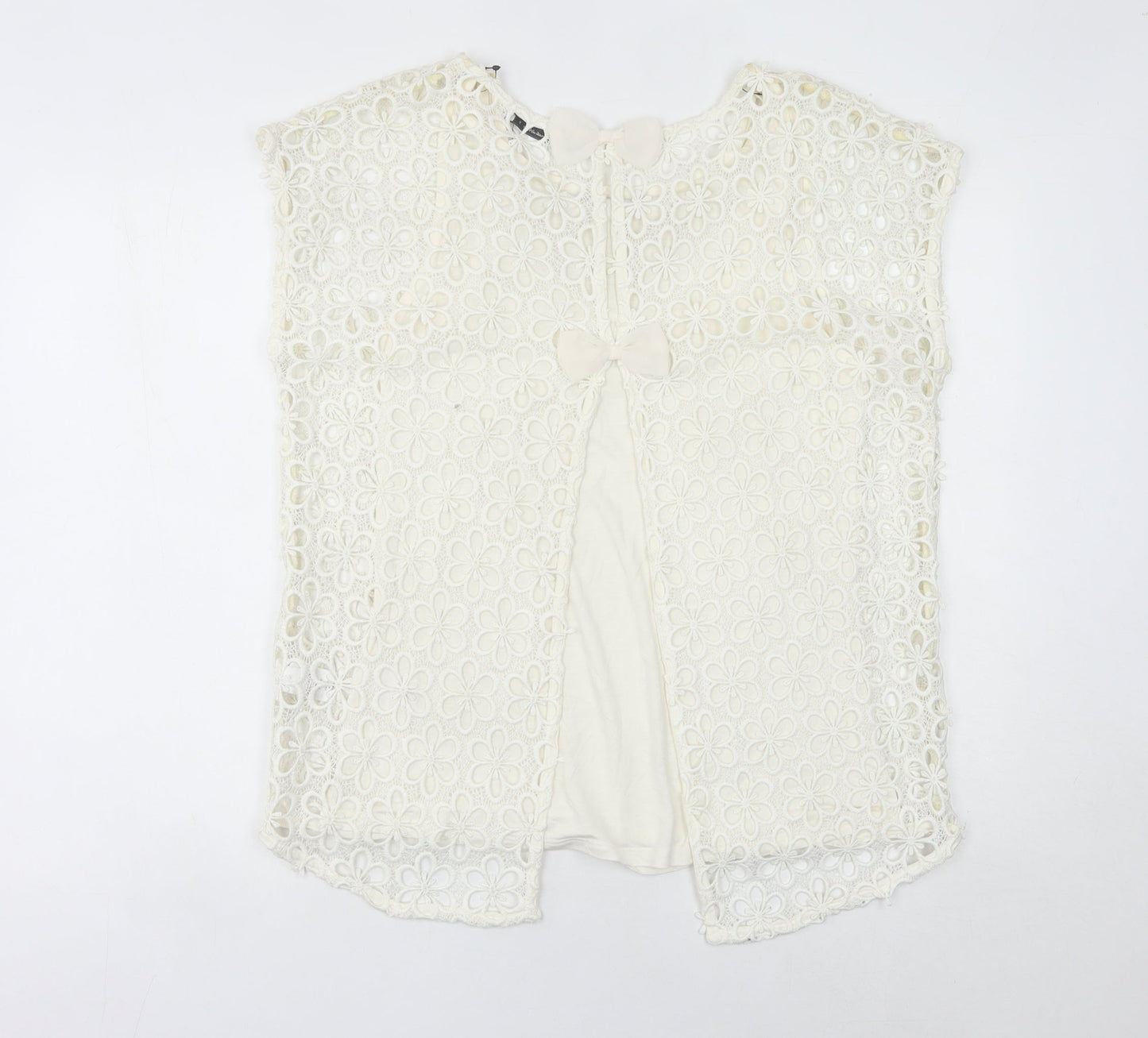Womens UK Size 12 NEXT Ivory Tunic Blouse