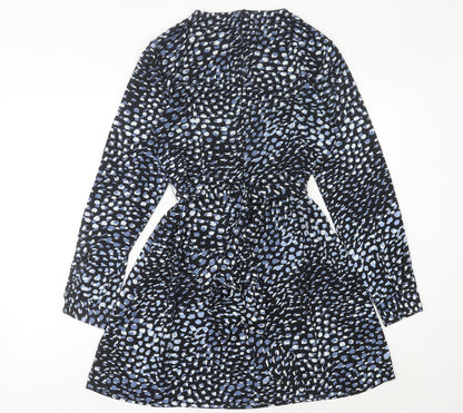 Warehouse Womens Multicoloured Animal Print A-Line Dress UK 14