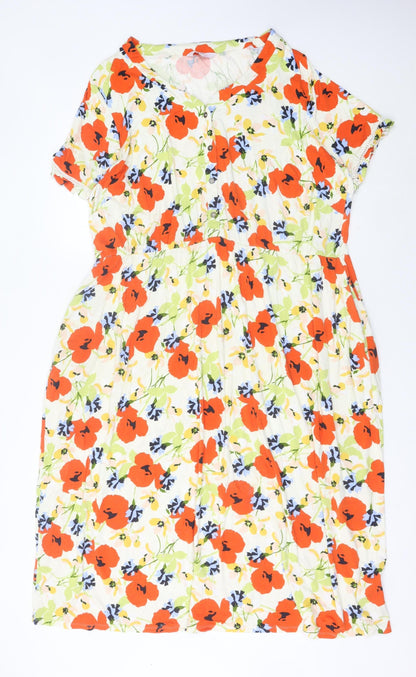 Julipa Women’s Multicoloured Floral A-Line Dress Size 22 Plus