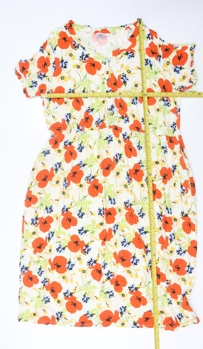 Julipa Women’s Multicoloured Floral A-Line Dress Size 22 Plus