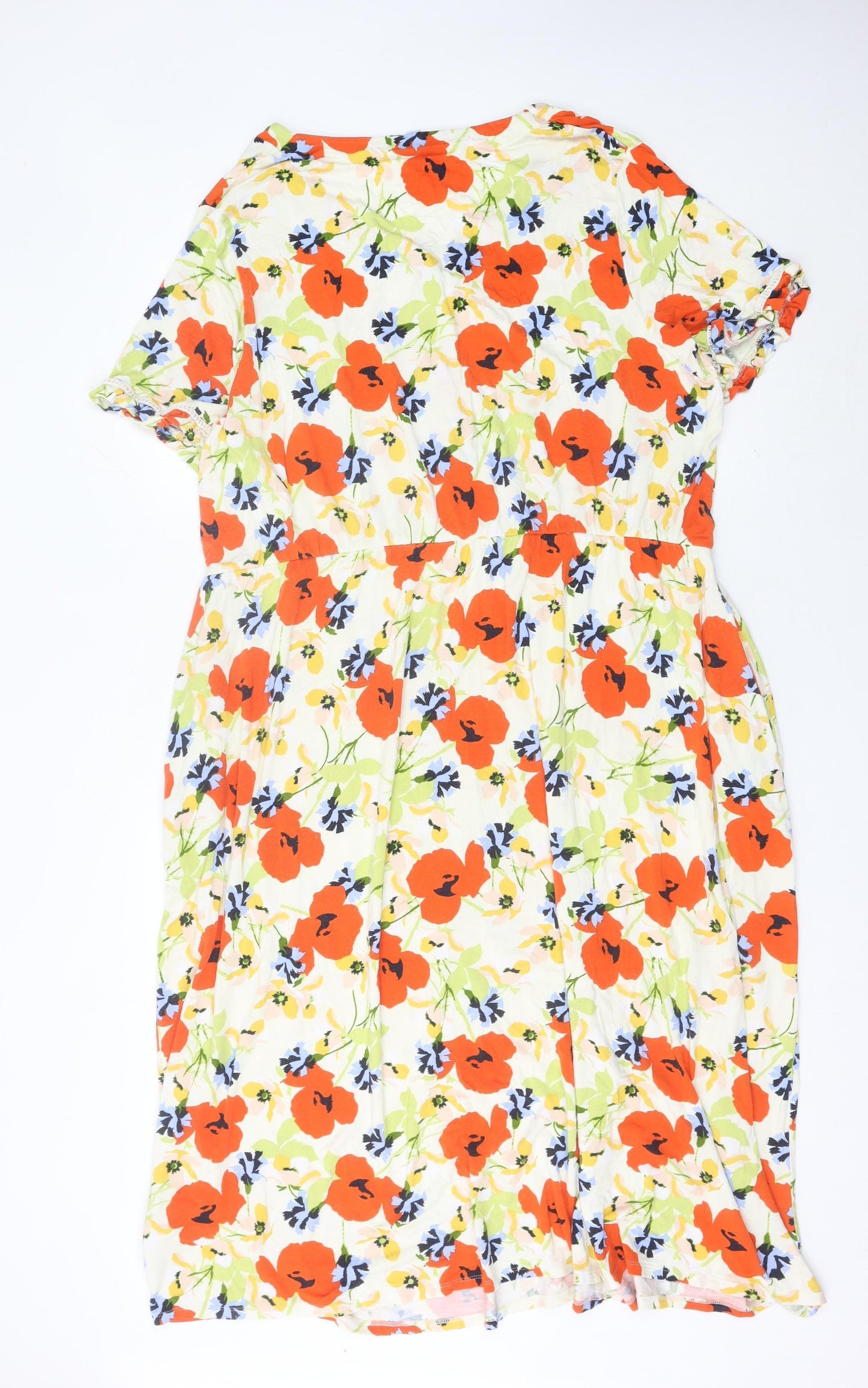 Julipa Women’s Multicoloured Floral A-Line Dress Size 22 Plus