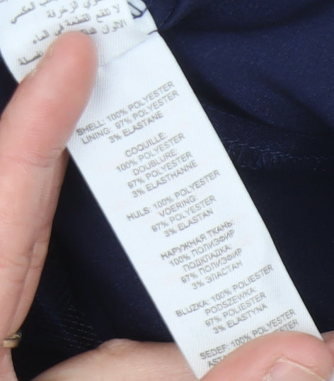 Little Mistress Womens Blue Size 10 Fit & Flare Cocktail Party Dress