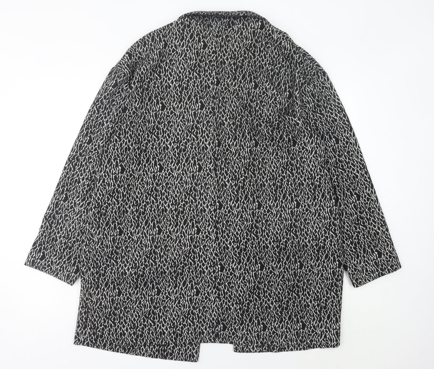 George Women’s Black Animal Print Blazer Jacket Size 18 Regular