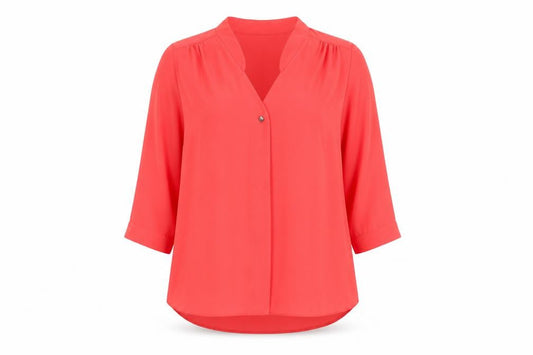 Womens UK Size 8 Dorothy Perkins Red Basic Blouse