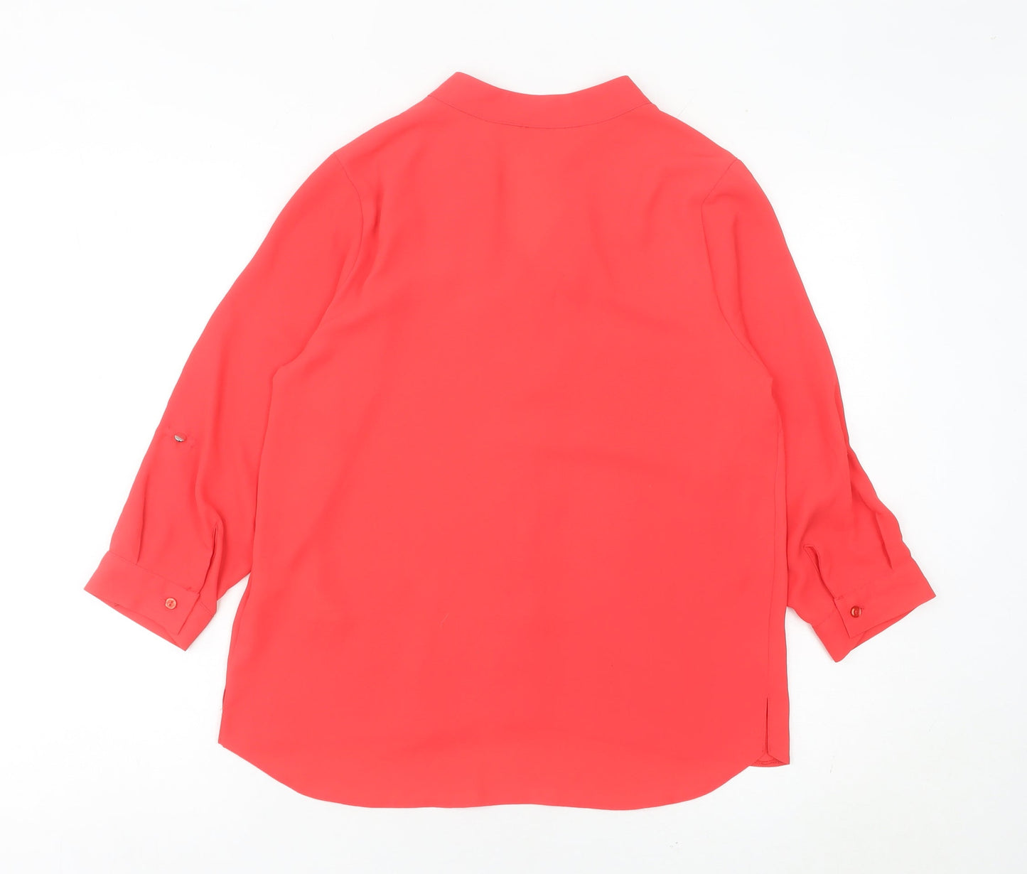 Womens UK Size 8 Dorothy Perkins Red Basic Blouse