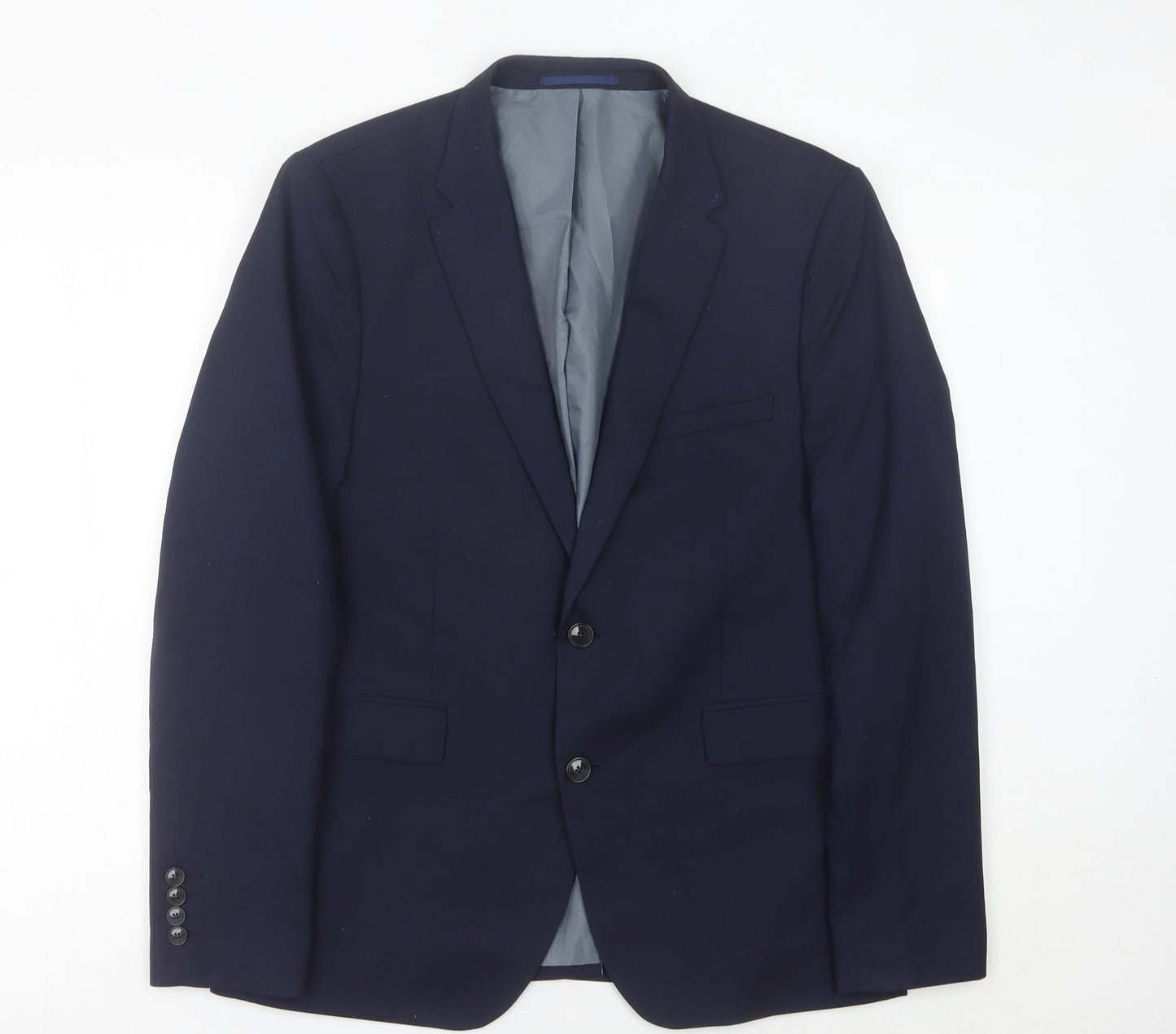 Mens UK Size 42 Burton Menswear Regular Blue Suit Jacket