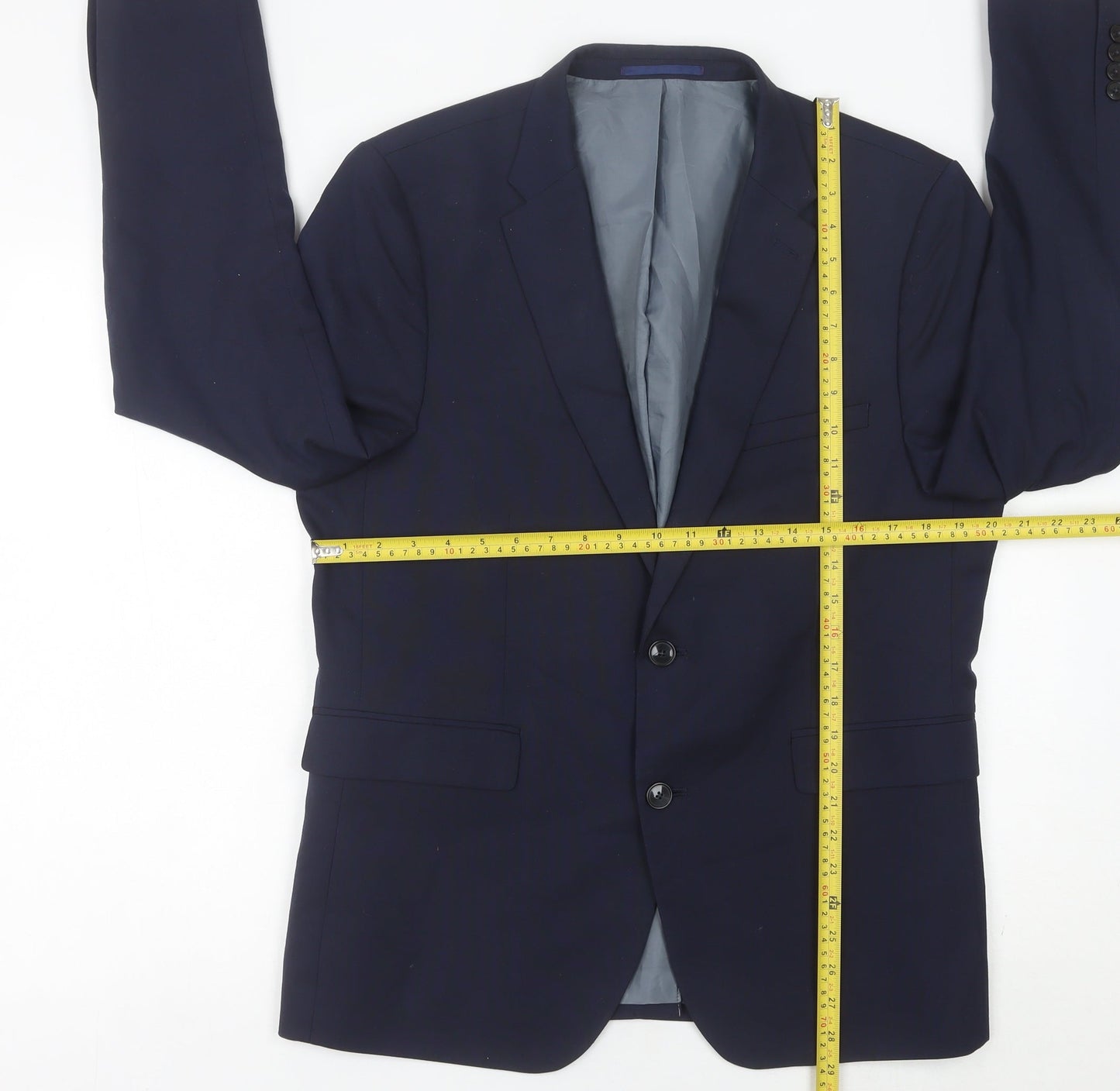 Mens UK Size 42 Burton Menswear Regular Blue Suit Jacket