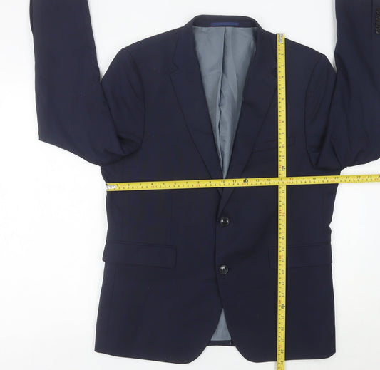 Mens UK Size 42 Burton Menswear Regular Blue Suit Jacket