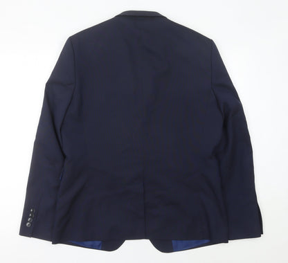 Mens UK Size 42 Burton Menswear Regular Blue Suit Jacket