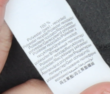 Quechua Women’s Black Fleece Sweatshirt Size 12 1/4 Zip Hiking Top