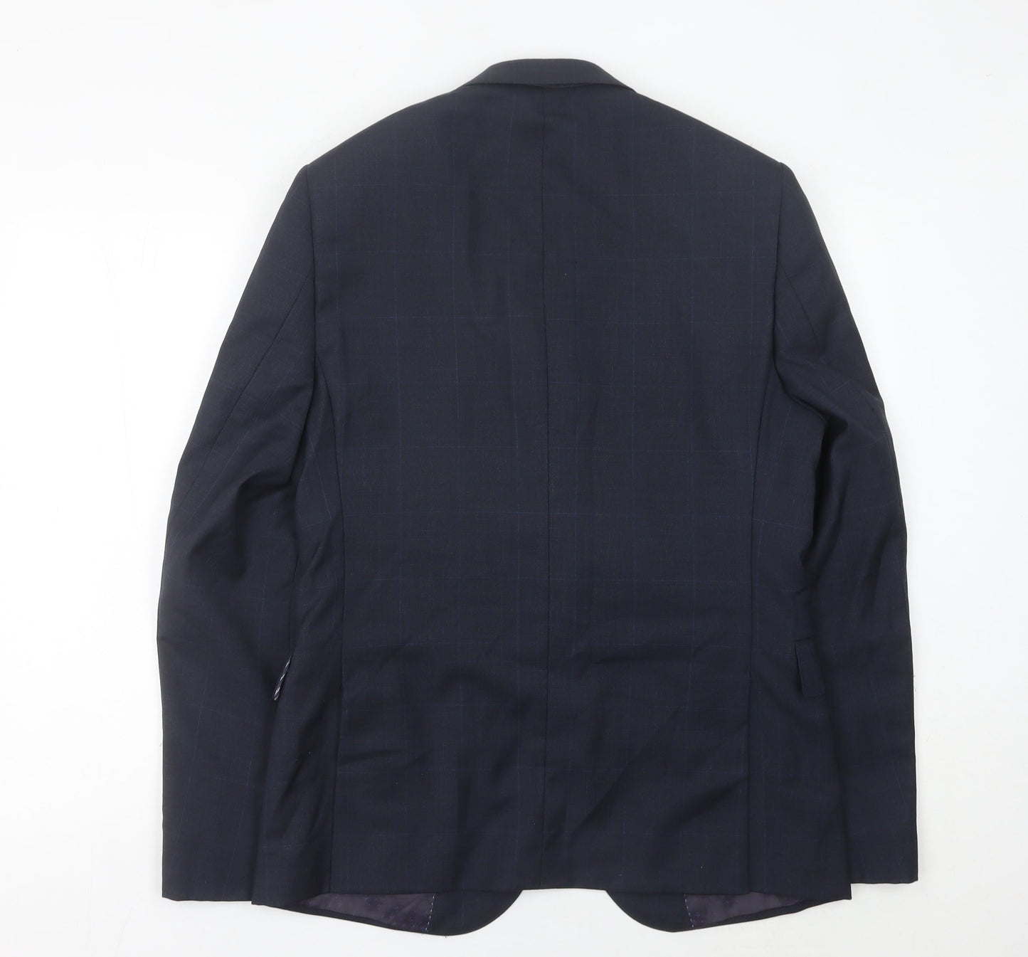 Mens UK Size 40 Marks and Spencer Regular Blue Suit Jacket