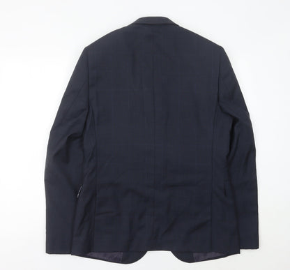 Mens UK Size 40 Marks and Spencer Regular Blue Suit Jacket