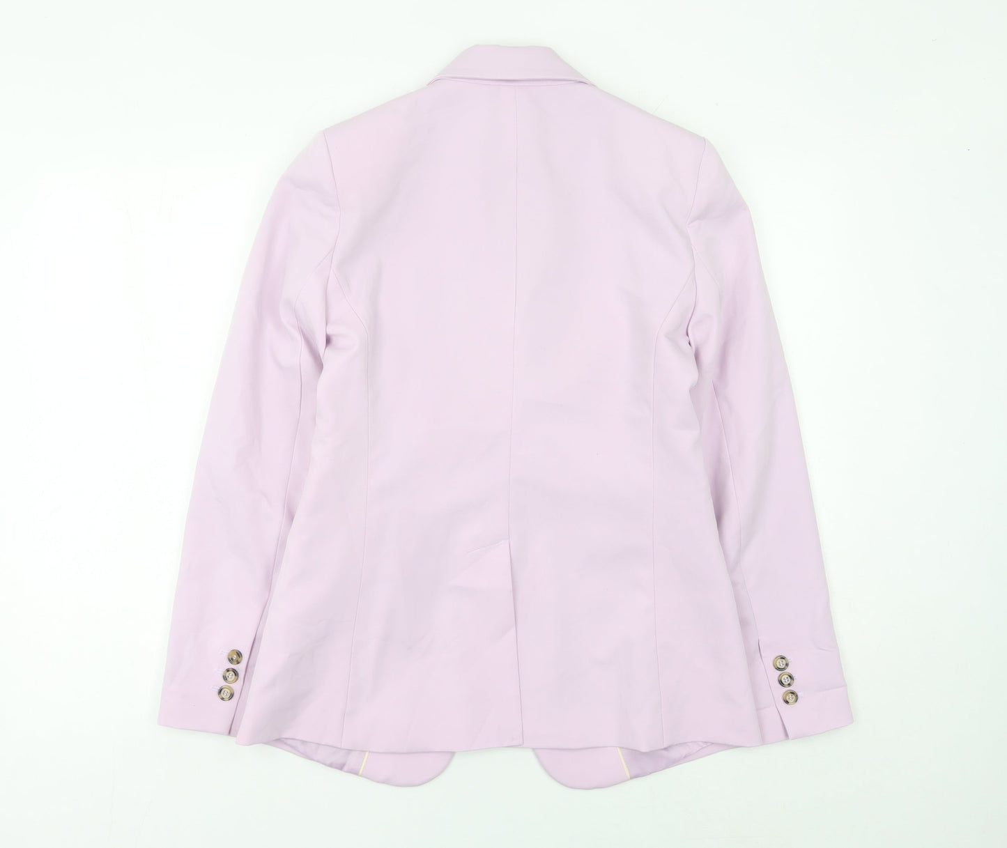 Mango Women Pink Regular Fit Blazer Size 10 Formal Jacket