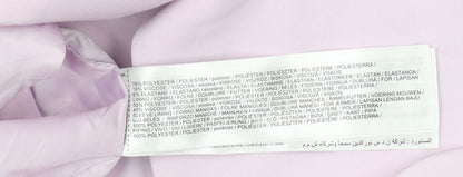 Mango Women Pink Regular Fit Blazer Size 10 Formal Jacket