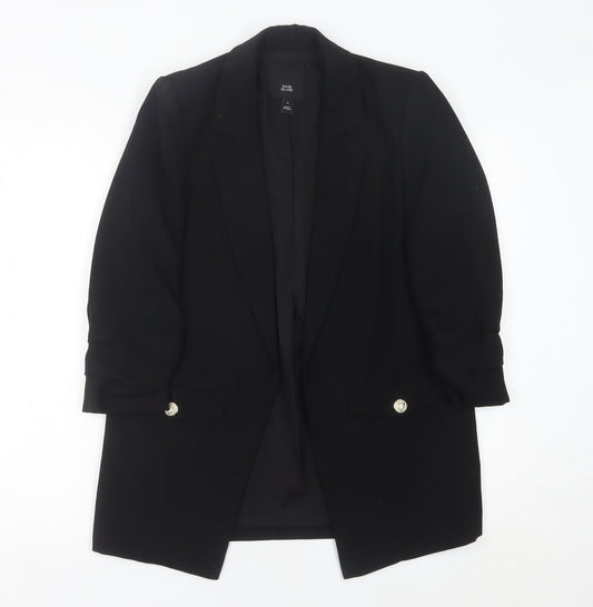 River Island Womens Black Size 6 Blazer Jacket Workwear