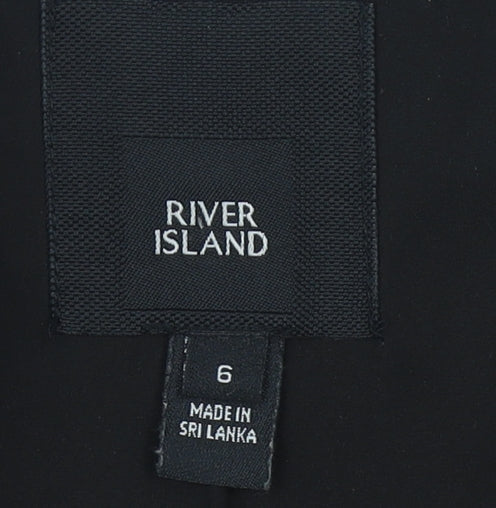 River Island Womens Black Size 6 Blazer Jacket Workwear