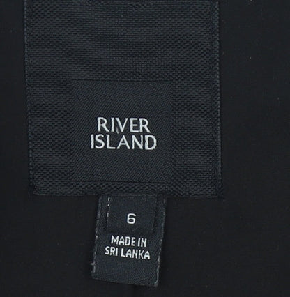 River Island Womens Black Size 6 Blazer Jacket Workwear