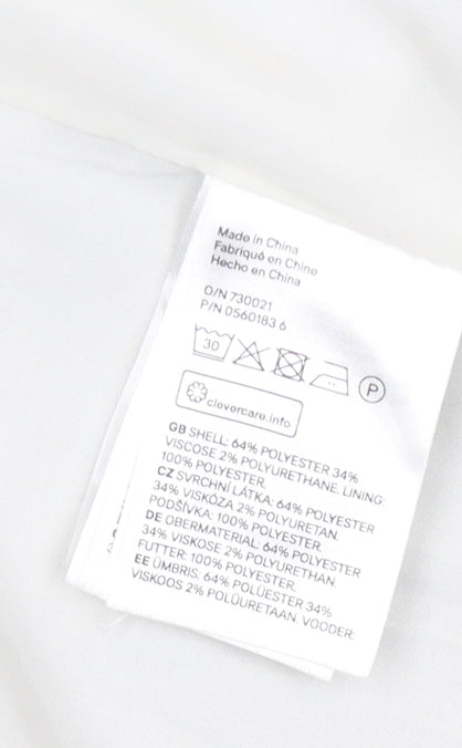 H&M Womens Grey Checked Double Breasted Suit Jacket Size 12