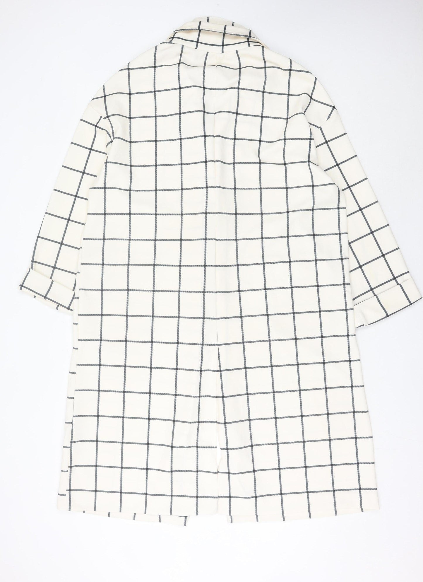 Womens UK Size L New Look White Overcoat