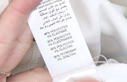Womens UK Size L New Look White Overcoat