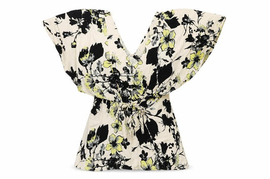 Womens UK Size 6 River Island Multicoloured Wrap Blouse
