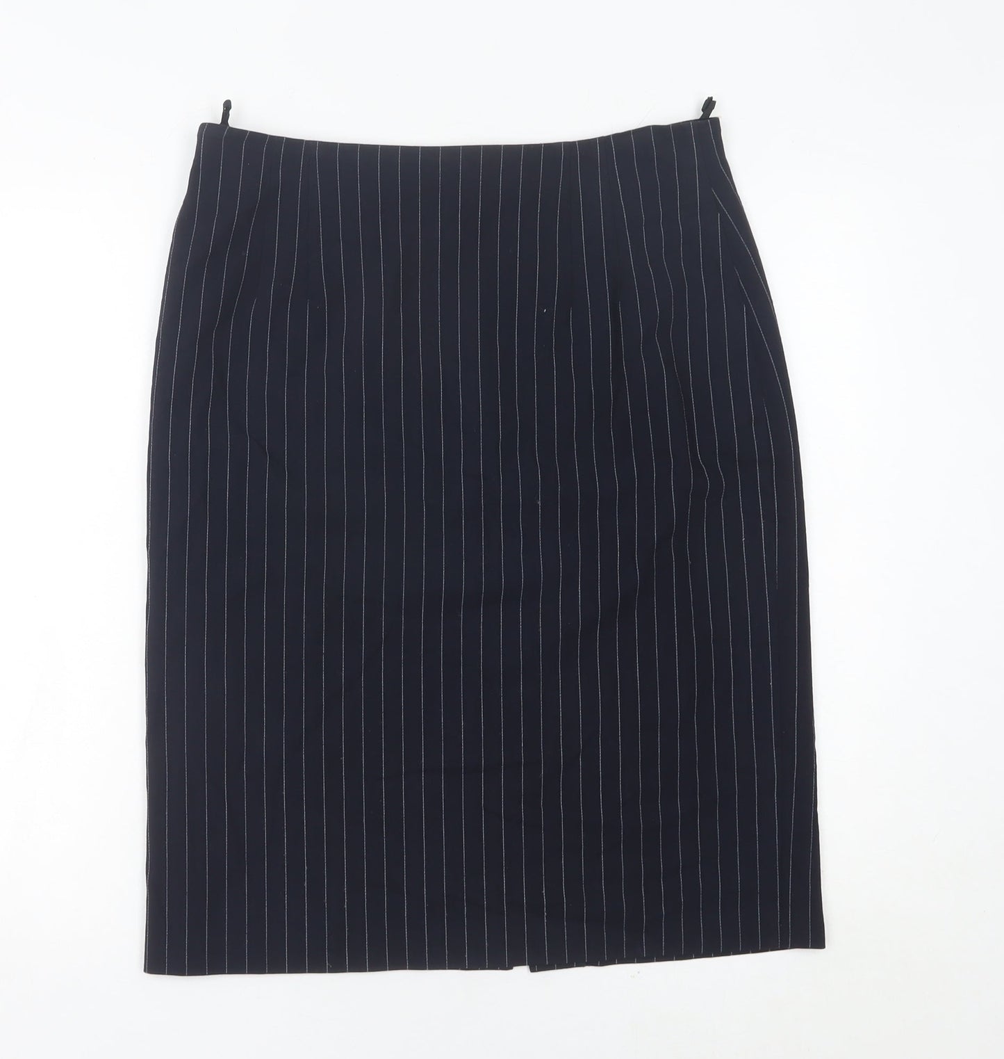 Marks and Spencer Women’s Black Pinstripe Pencil Skirt Size 16