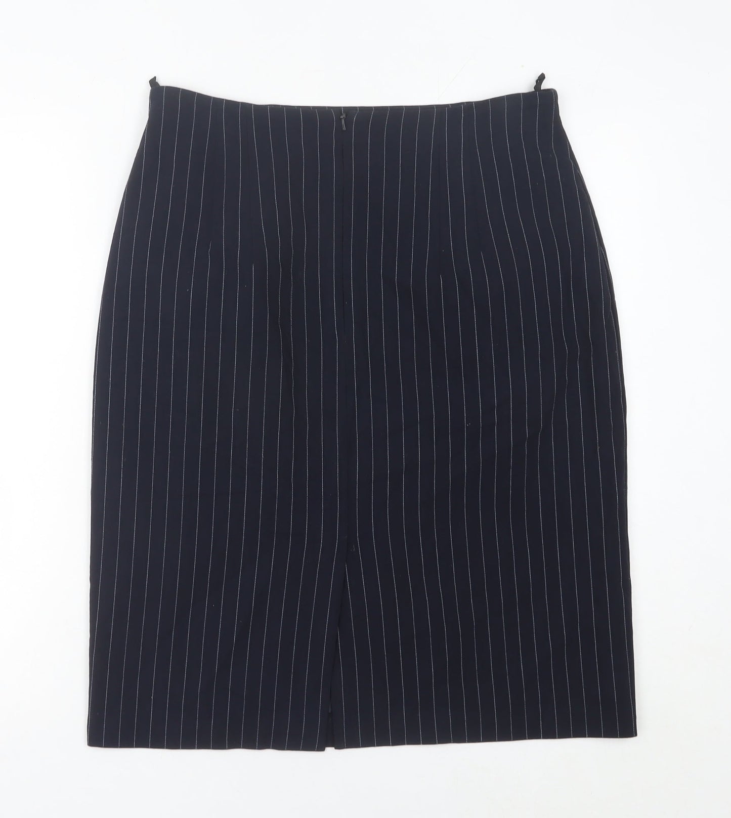 Marks and Spencer Women’s Black Pinstripe Pencil Skirt Size 16