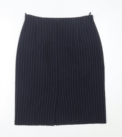 Marks and Spencer Women’s Black Pinstripe Pencil Skirt Size 16