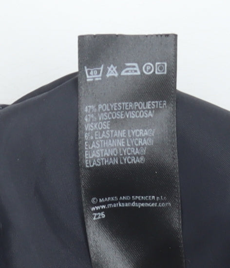 Marks and Spencer Women’s Black Pinstripe Pencil Skirt Size 16