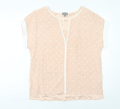 Womens UK Size 12 Phase Eight Beige Tunic Blouse