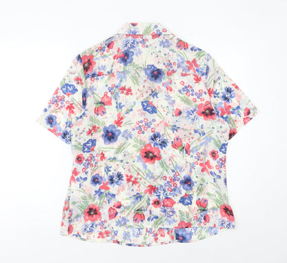Womens UK Size 14 Honor Millburn Multicoloured Classic Button-Up