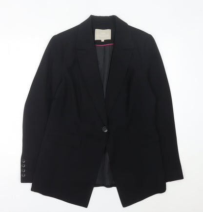 Fenn Wright Manson Womens Black Size 14 Single-Breasted Blazer