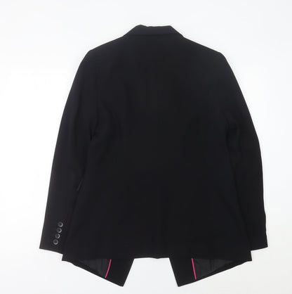 Fenn Wright Manson Womens Black Size 14 Single-Breasted Blazer