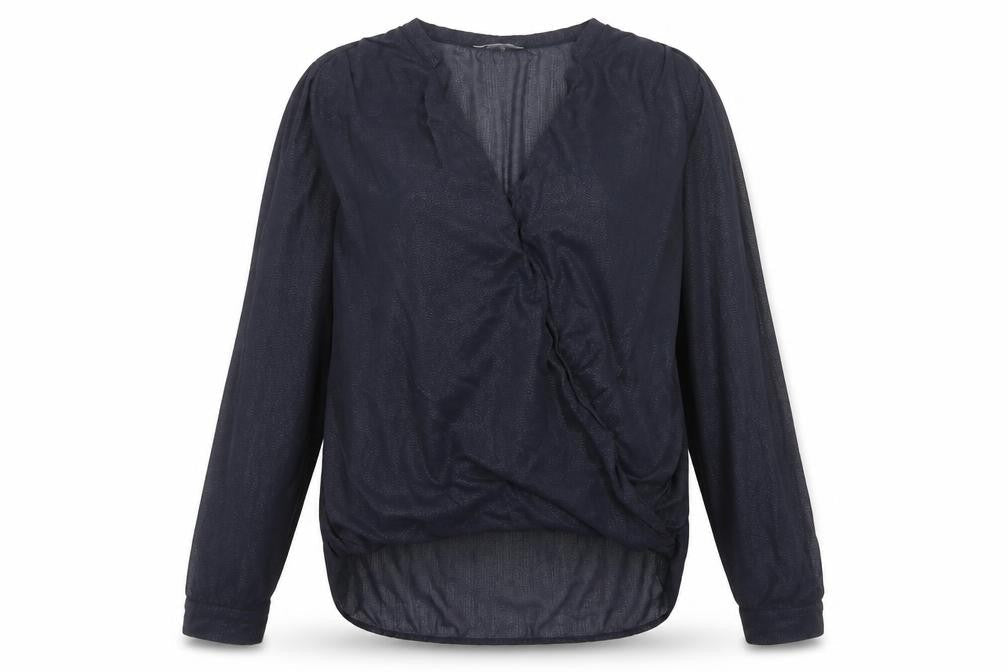 Womens UK Size 14 H&M Blue Wrap Blouse
