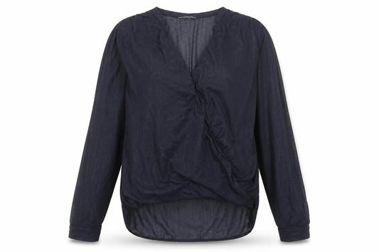 Womens UK Size 14 H&M Blue Wrap Blouse