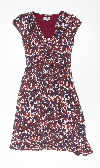 Jigsaw Womens Multicoloured XS A-Line Viscose Knee Dress
