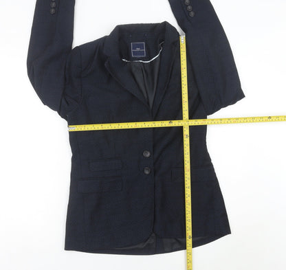 Next Women’s Blue Polka Dot Blazer Jacket UK 12 Regular Fit