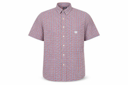 Chaps Men's Multicoloured Check Cotton Short Sleeve Shirt M