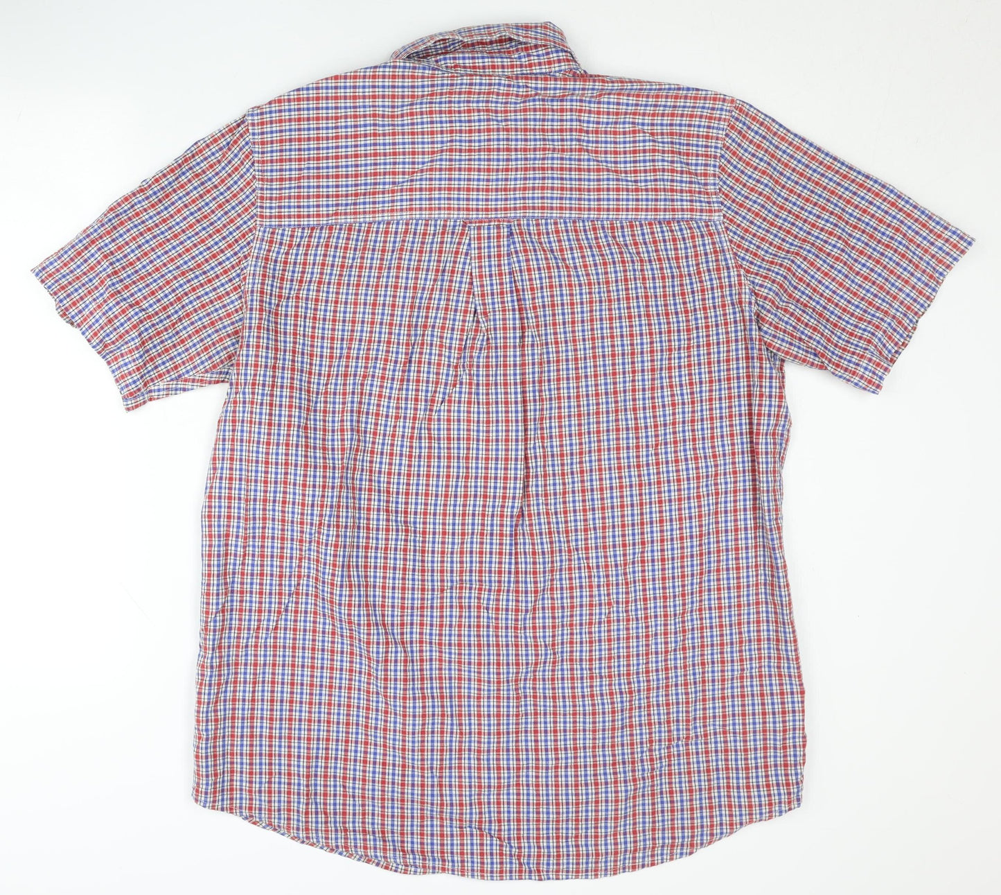 Chaps Men's Multicoloured Check Cotton Short Sleeve Shirt M