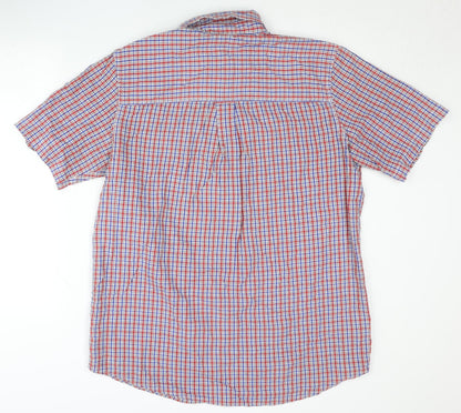 Chaps Men's Multicoloured Check Cotton Short Sleeve Shirt M