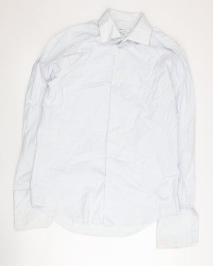 Mens UK Collar Size 16 NEXT Smart Blue  Dress Shirt