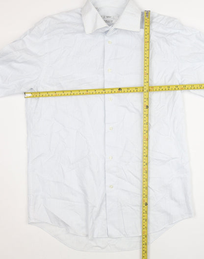 Mens UK Collar Size 16 NEXT Smart Blue  Dress Shirt