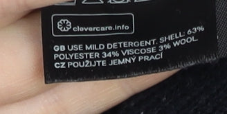 H&M Women’s Black Boat Neck Pullover Jumper Knit Top Size S