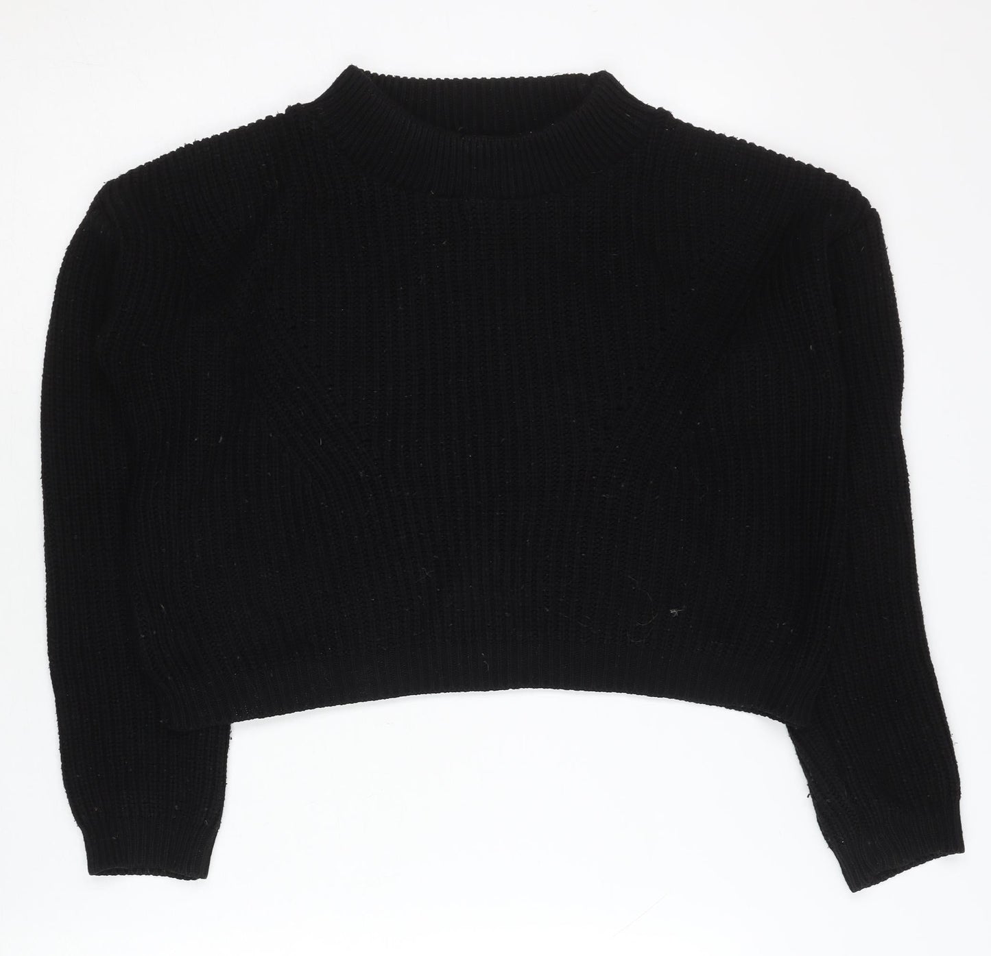 Womens UK Size S Boohoo Black Pullover Jumper