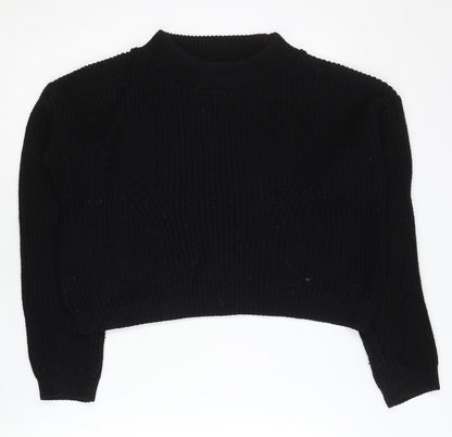 Womens UK Size S Boohoo Black Pullover Jumper