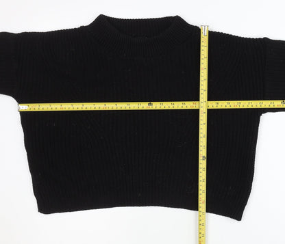 Womens UK Size S Boohoo Black Pullover Jumper